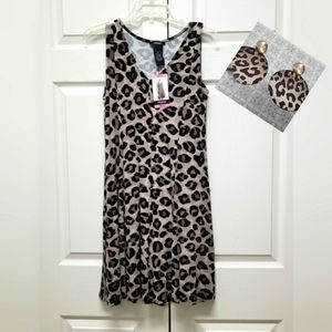 Premise Leopard Print V-neck Dress